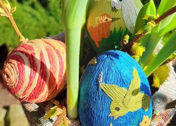 Wielkanocne kolorowe jajeczka